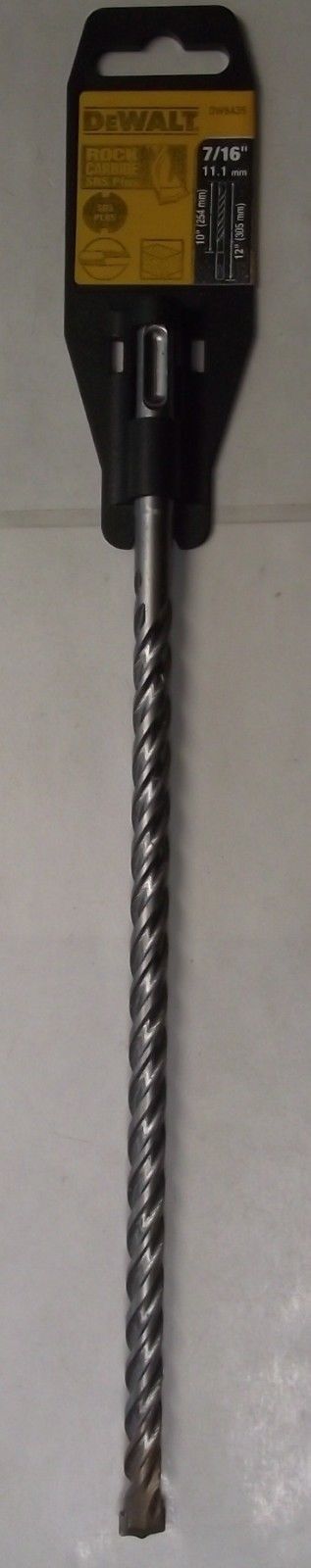 DEWALT DW5435 7/16" x 10" x 12" Rock Carbide SDS Plus Hammer Drill Bit Germany