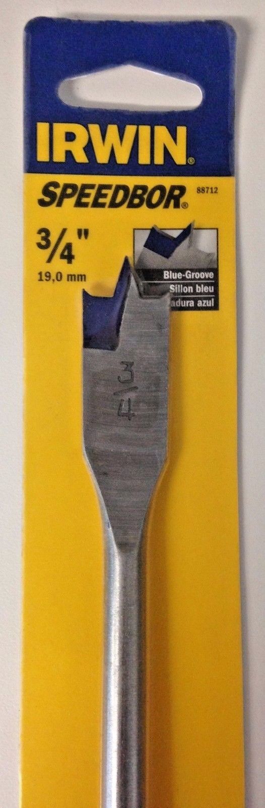 Irwin Speedbor 88712 3/4" x 16" Extra-Long Spade Bit Carded