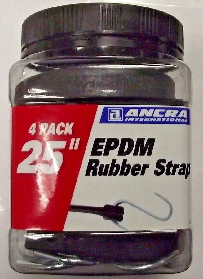 Ancra 95771 EPDM Rubber Strap 25" Length 4 Pack