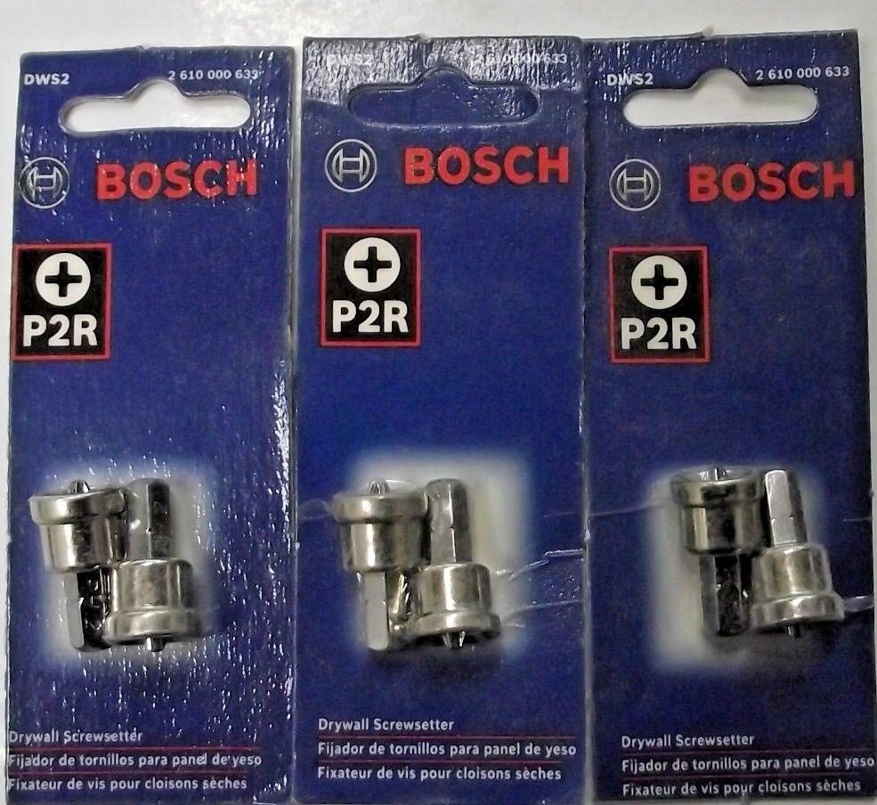 Bosch DWS2  #2 Phillips Drywall Screw Setter 3-2pks.
