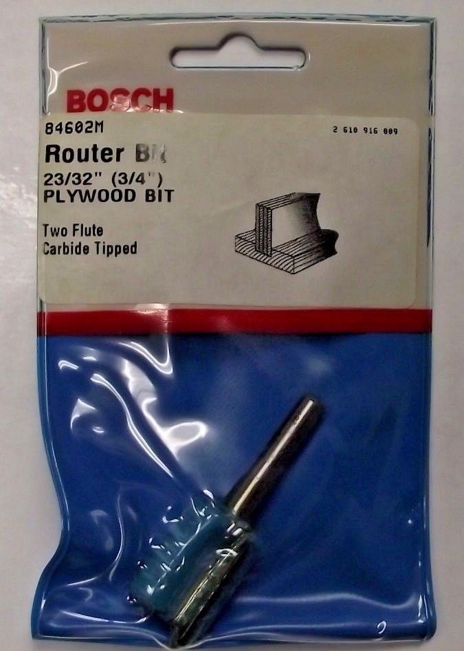 Bosch 84602M 23/32" Plywood Mortising Router Bit Carbide Tip USA