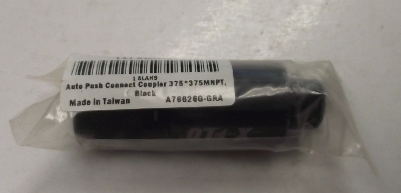 Legacy A76626G Colorconnex X-FLO Type G 3/8" Black Air Coupler 3/8" MNPT