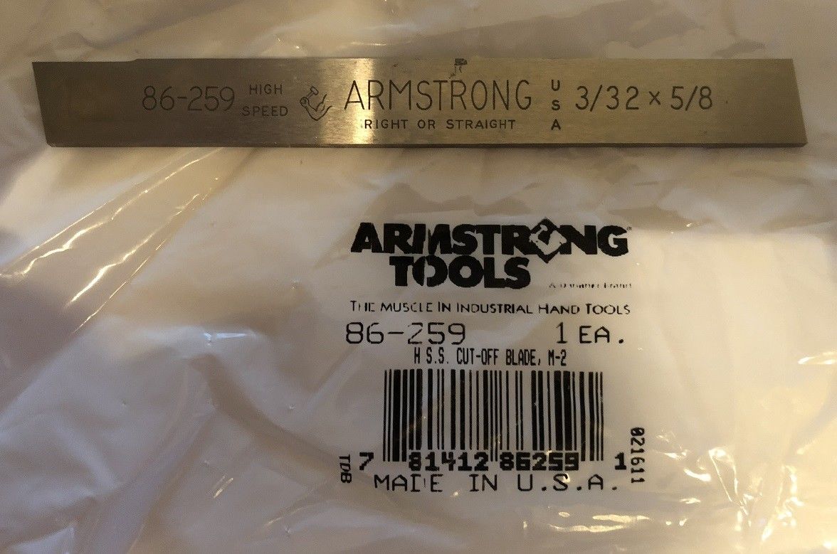 Armstrong 86-259 HSS Cut-Off Blade, M-2 USA