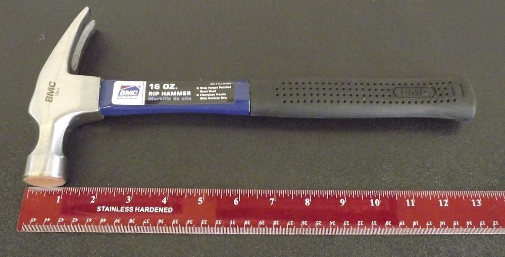 BMC SIJL20396R 16oz. Fiberglass  Rip Hammer Hammer