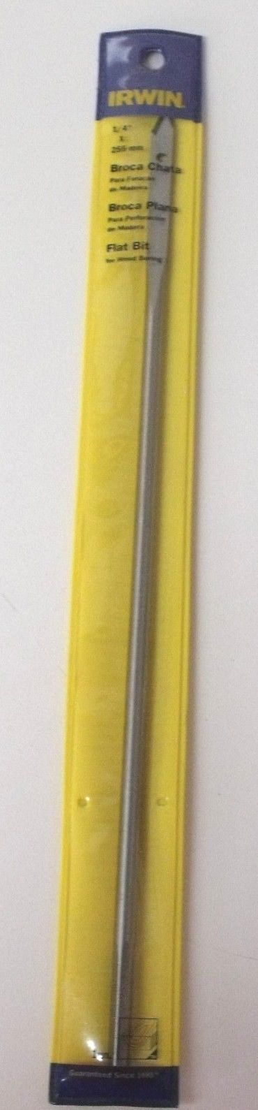 Irwin IW701 1/4" x 10" Flat Boring Bit 4 Packs