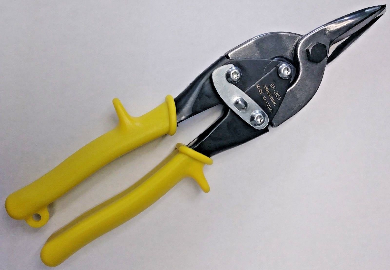 Armstrong 68-255 10" Straight Aviation Snips With Vinyl Grips USA