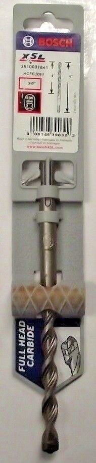 Bosch HCFC2061 3/8" x 6" SDS Plus X5L Hammer Carbide Bit Germany