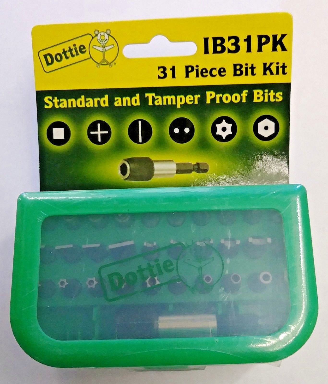 Dottie IB31PK 31 Piece Standard and Tamper Proof Bits (Kit)