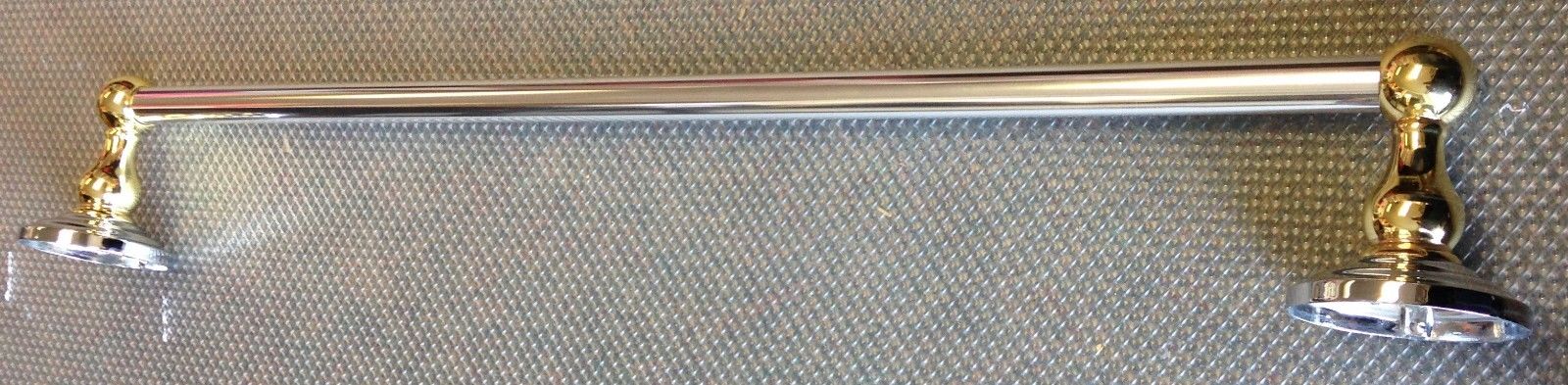 Taymor 04-CB6224 Brentwood 24" x 3/4" Towel Bar (Polished Chrome & Brass Color)