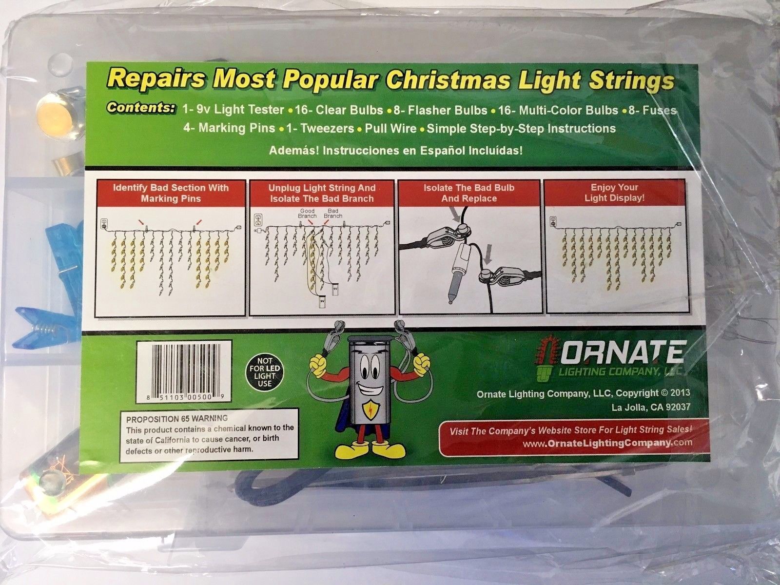Ornate Illuminator Mini Christmas Light Repair Set