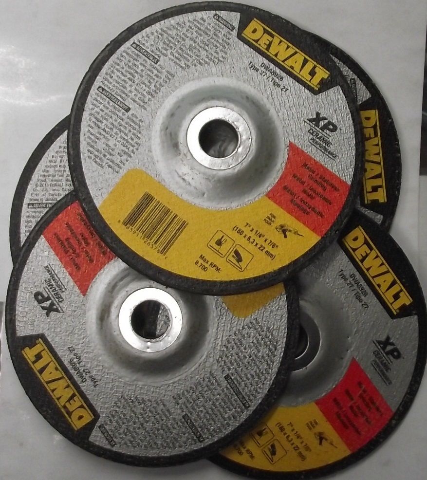 DEWALT DWA8926 7"x 1/4x7/8 Ext. Performance Ceramic Metal Grinding Wheels 5pcs