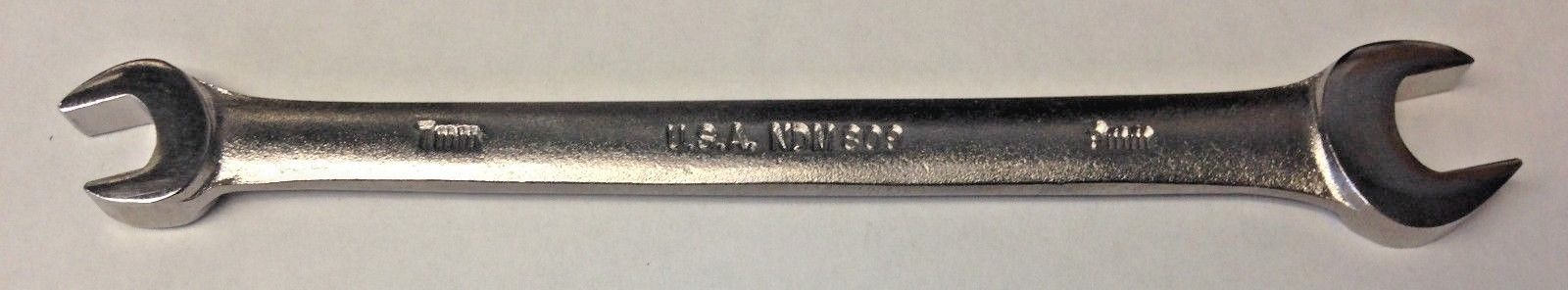 Napa Tools NDM809 7mm x 9mm Satin Finish Open End Wrench USA
