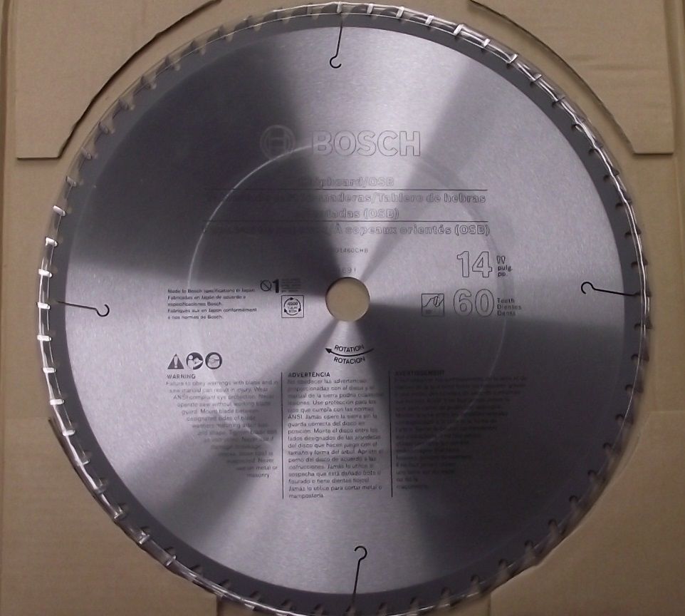 Bosch PRO1460CHB 14" x 60T Chipboard/Osb/Plastic Precision Carbide Saw Blade