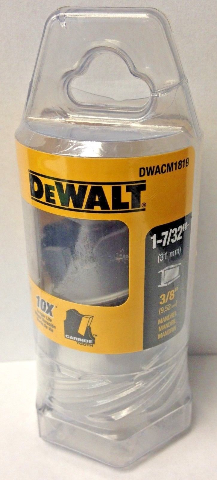 Dewalt DWACM1819 1‑7/32" Metal Cutting Carbide Hole saw