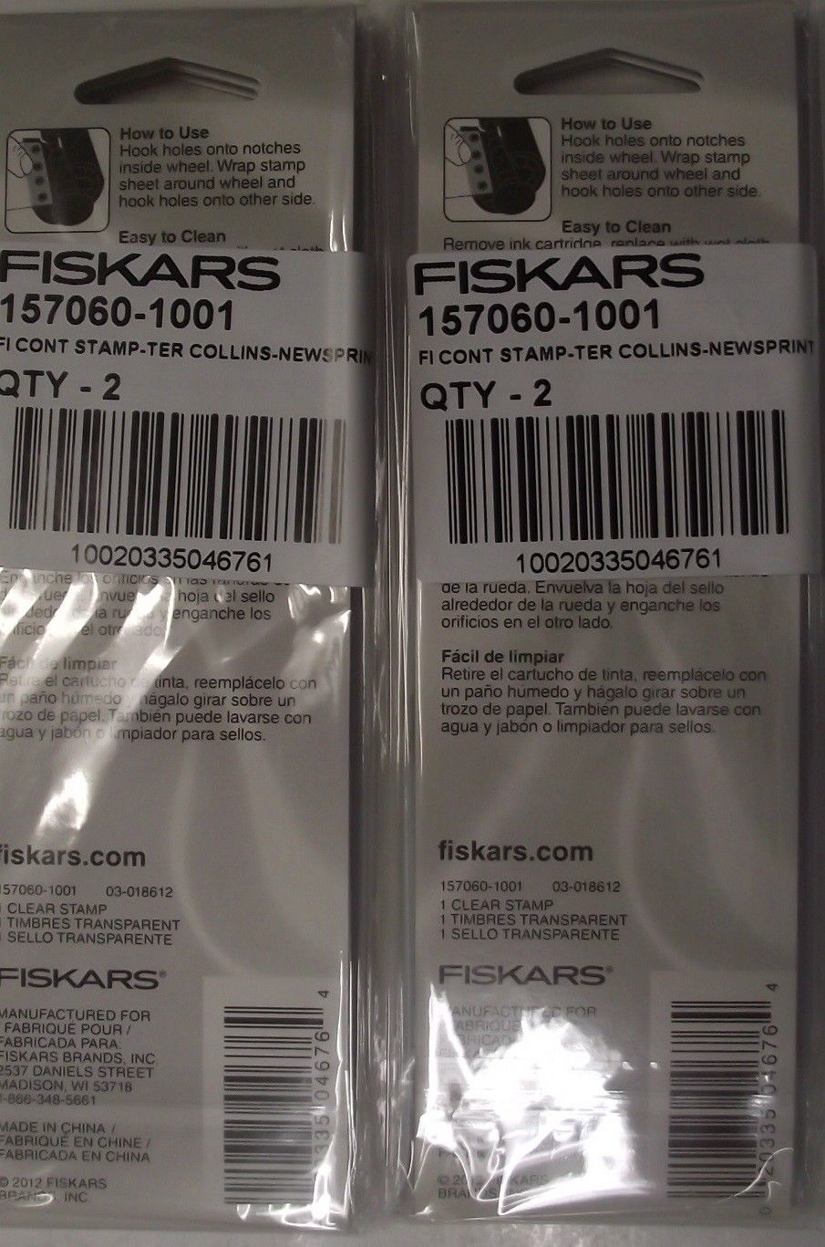 Fiskars 157060 F1 Continuous Stamps Teresa Collins Newsprint 4pcs.