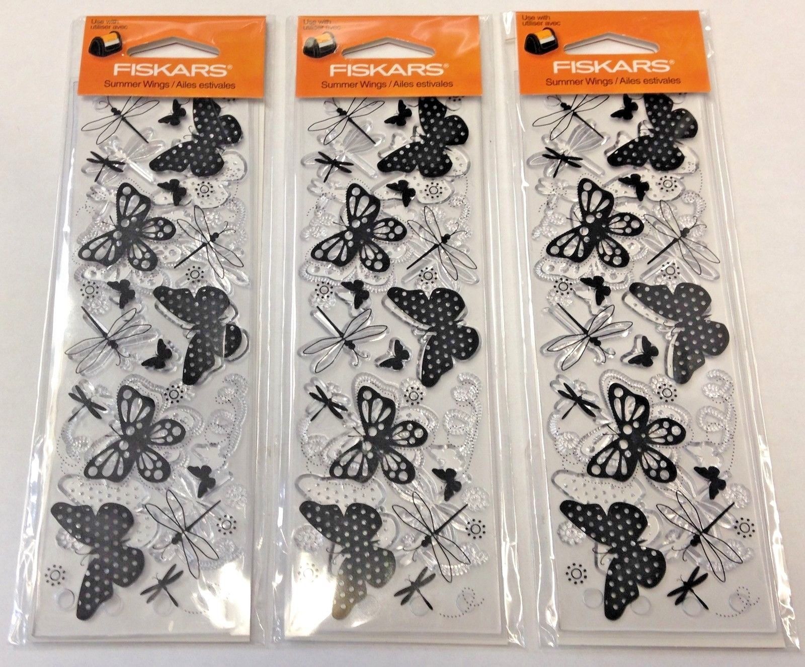 Fiskars 01-005575 Summer Wings Continuous Stamp Wheel Sheet 3 Packs