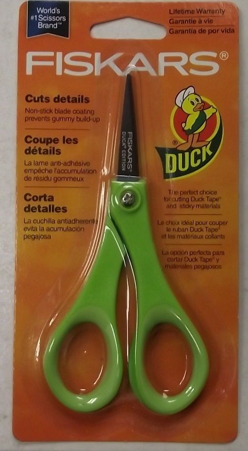 Fiskars 154110-1006 5" Duck Edition Detail Pattern Scissors Non Stick Blade 3pcs