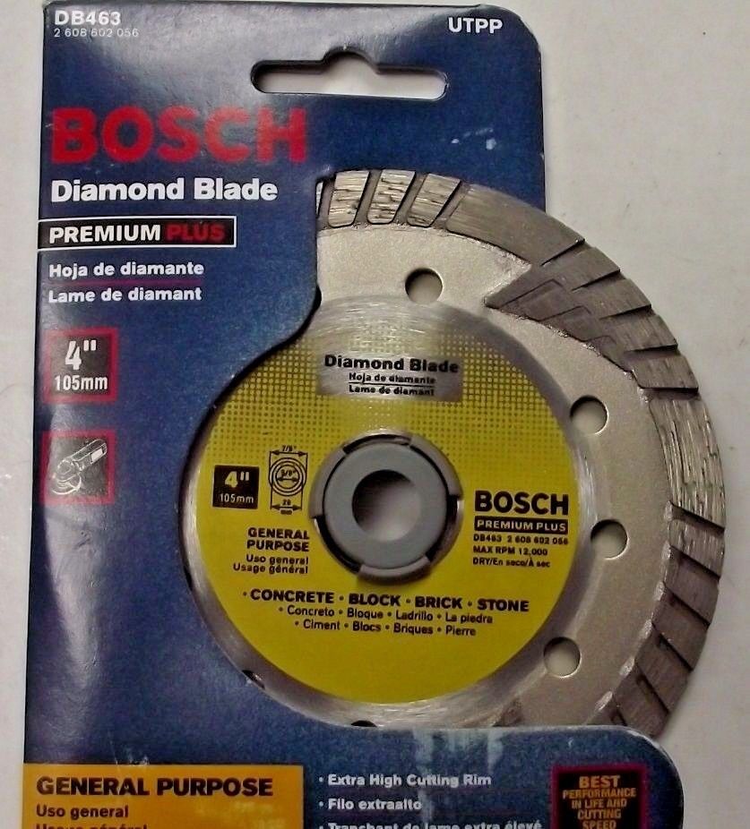 Bosch DB463 Premium Plus 4" Turbo Continuous Rim Diamond Saw Blade