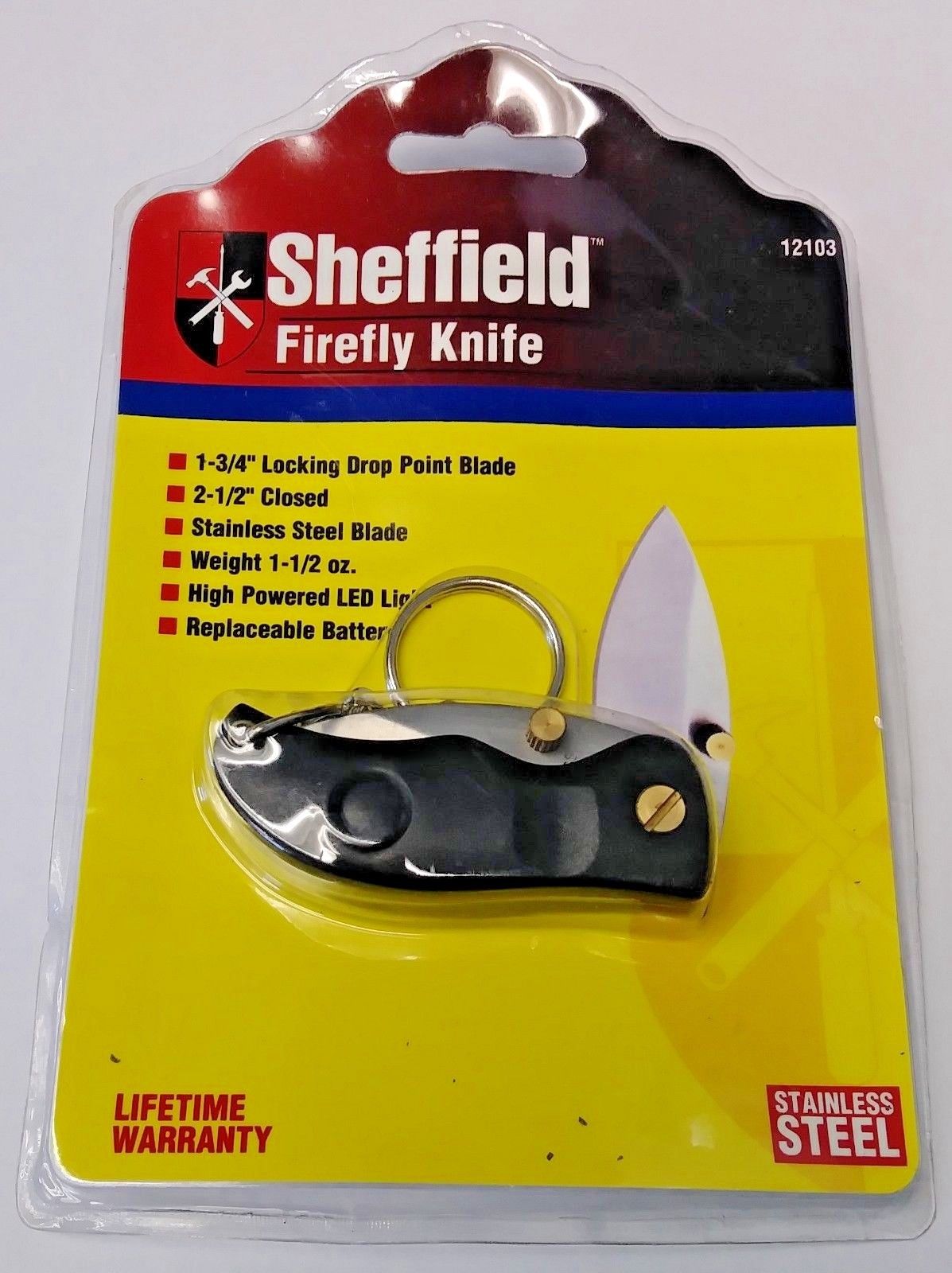 Sheffield 12103 Stainless Steel Folding Firefly Knife