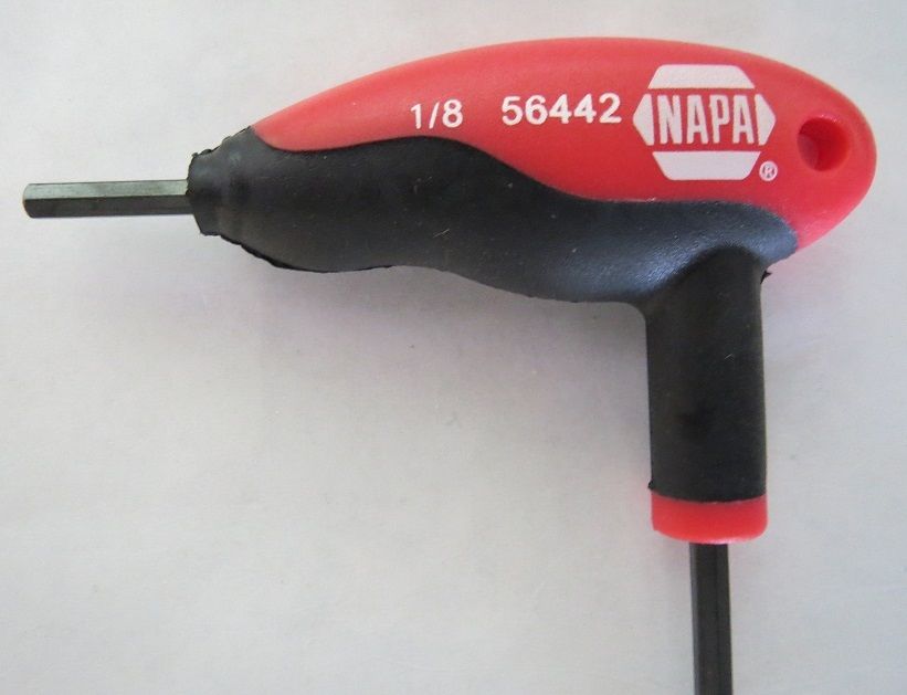 Napa 56442 1/8" Ball Plus T-Handle Wrench 3 Pieces