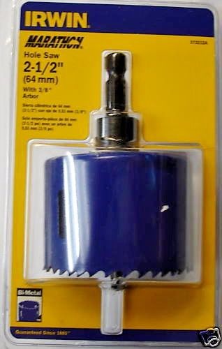 Irwin 373212A 2-1/2 Bi-Metal Hole Saws With Arbor