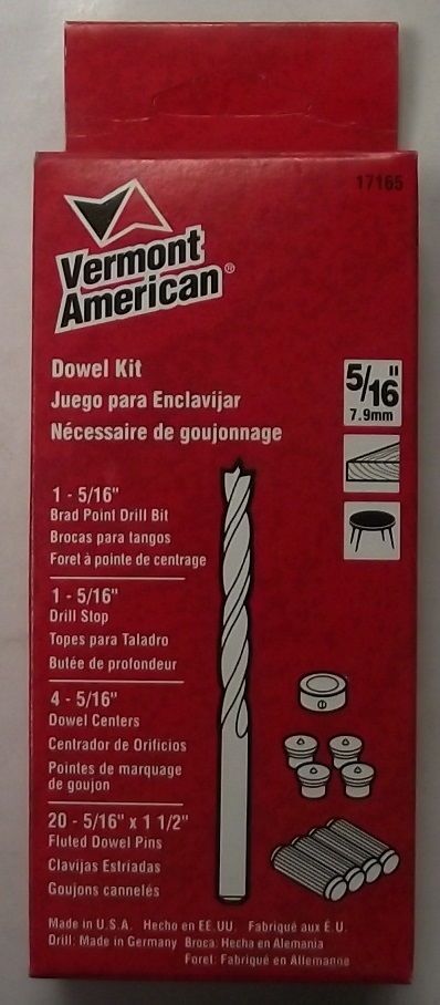 Vermont American 17165 5/16" Dowel Kit USA