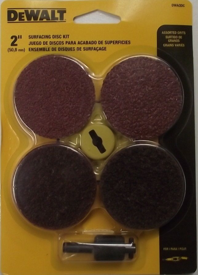 Dewalt DWAQDC 6 Pack Multi Grade High-Performance 2" Surfacing Disc Kit