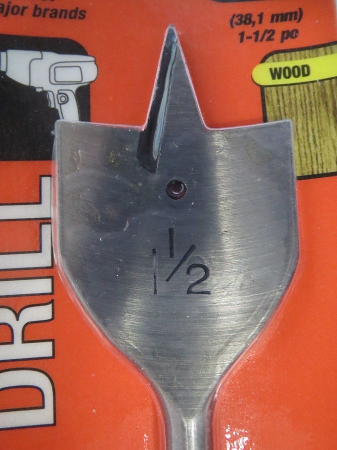 Black & Decker 17216 1-1/2" Wood Boring Spade Bit 2 Packs