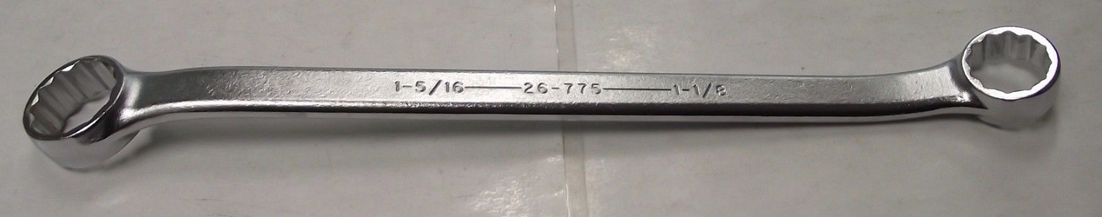 Armstrong 26-775 1-1/8 x 1-5/16" 12 Point Satin Finish 15° Offset Box Wrench USA
