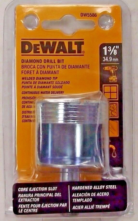 DeWalt DW5586 1-3/8 Diamond Drill Bit Made in the UK