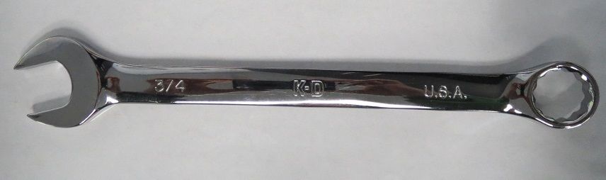 KD Tools 63324 3/4" 12pt Hi-Polish Combination Wrench USA