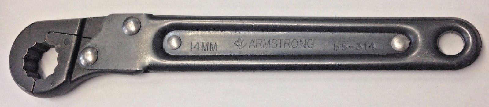 Armstrong 55-314 14mm Ratcheting Flare Nut Wrench USA