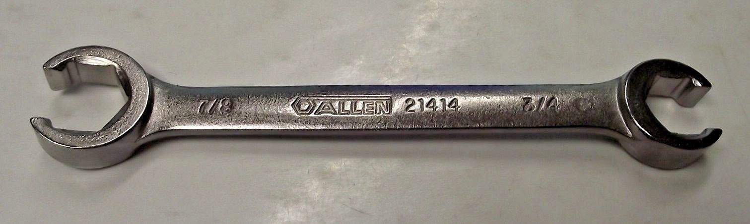 Allen 21414 7/8" x 3/4" Flare Nut Wrench USA