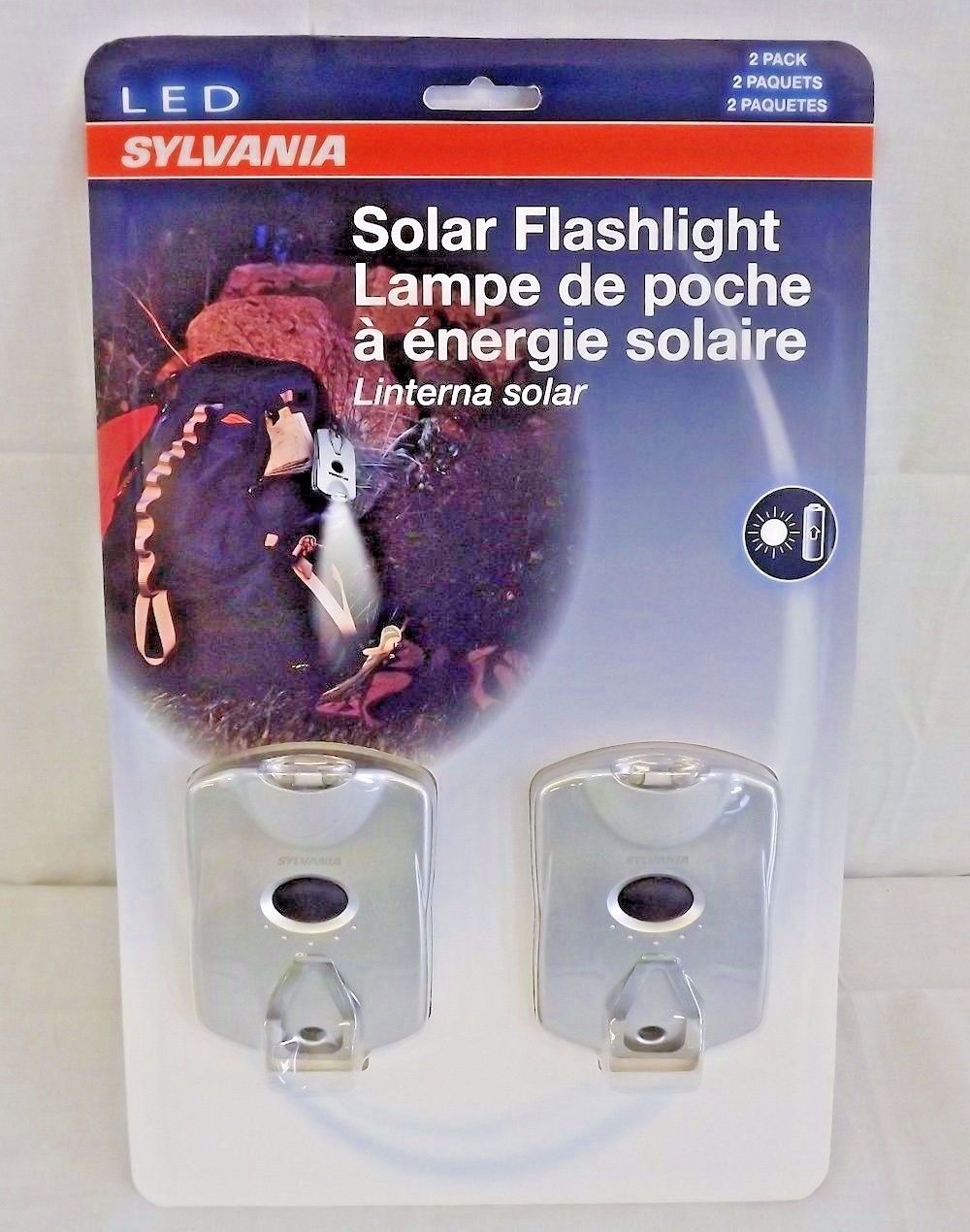 Sylvania Solar Powered Flashlight's 2 Pack 72216