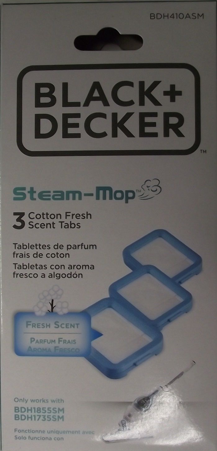 Black & Decker BDH410ASM Steam Mop Cotton Fresh Scent Tabs 1- 3-Pack