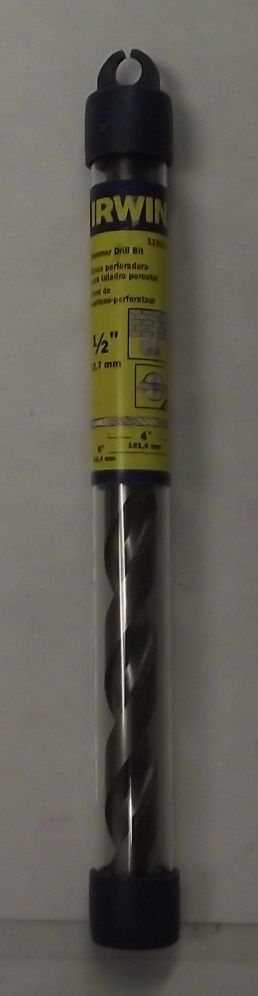 IRWIN 326015 1/2" x 4" x 6" Straight Shank Masonry Drill Bit