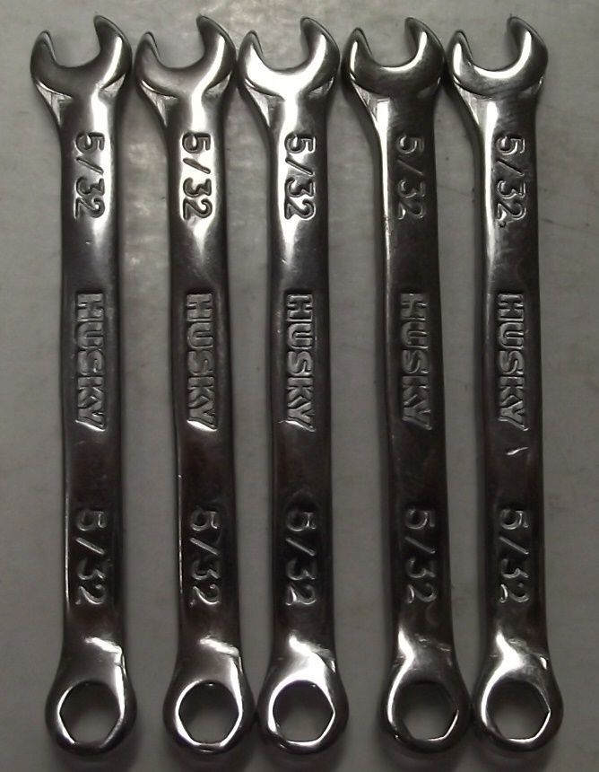 Husky HM623050 5/32" 6pt Combination Wrench 5pcs.