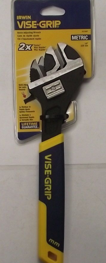 Irwin Vise-Grip 2078607 10" Quick Adjustable Wrench
