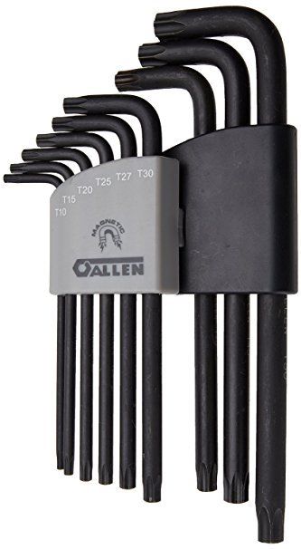 Allen 56605G 9 Piece Magnetic & Tamper Proof Torx Key Set