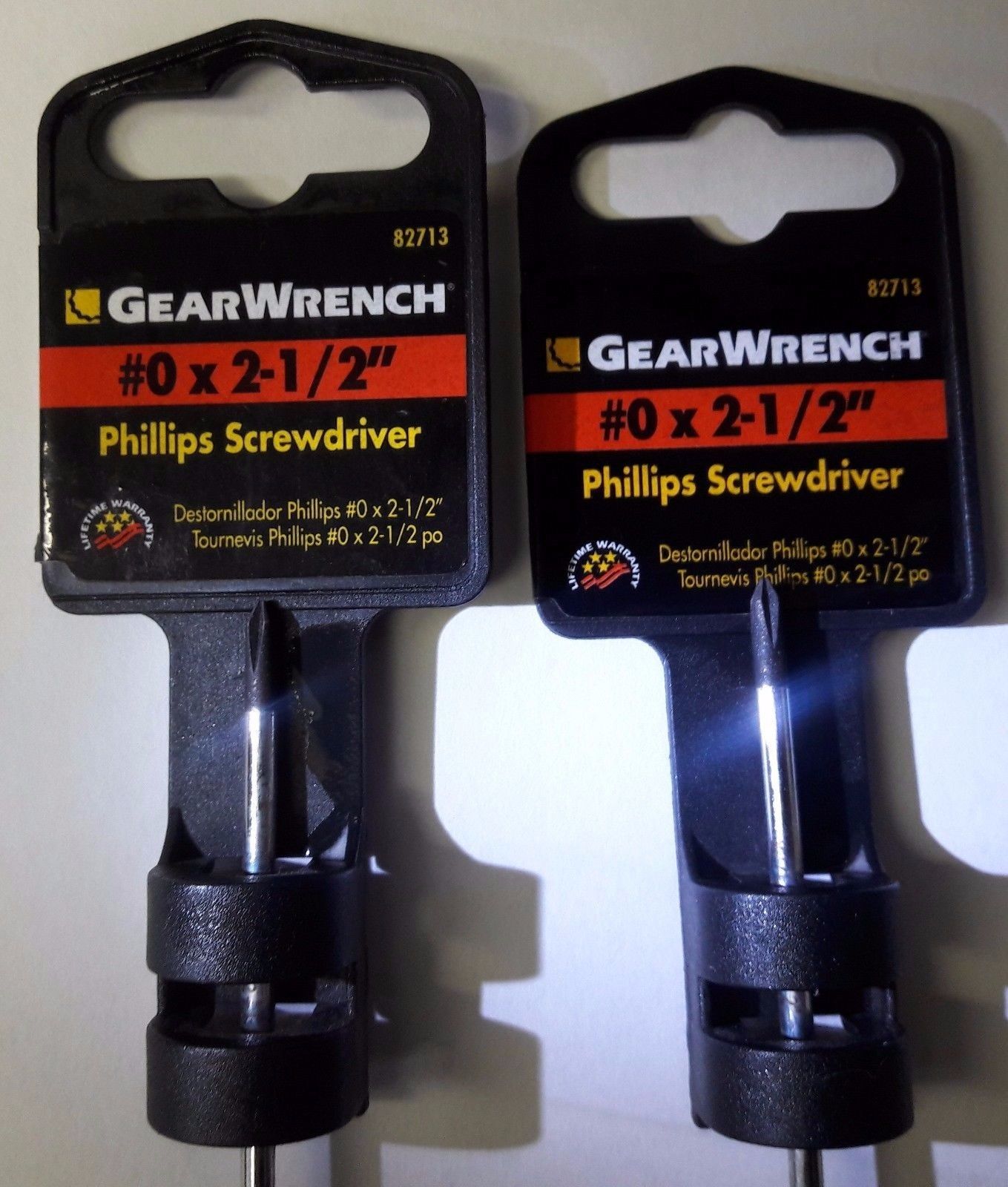 GearWrench #0 x 2-1/2" Phillips Screwdriver 82713 2PCS