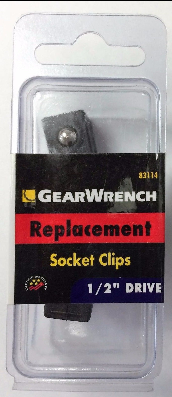 Gearwrench 83114 3pc Replacement Socket Clips 1/2" Drive