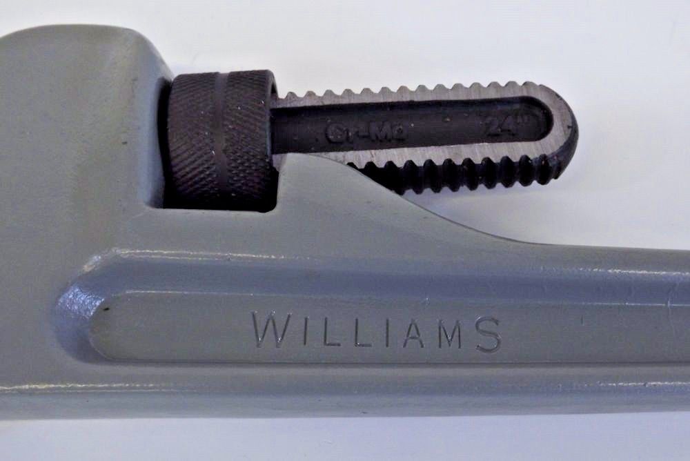 JH Williams 13510 24" Long Aluminum Pipe Wrench With Scale