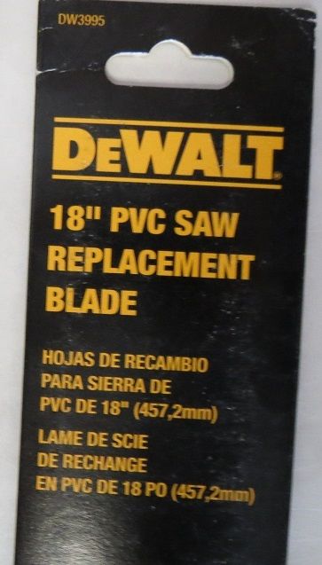 DEWALT DW3995 18-Inch PVC Cutting Replacement Saw Blade