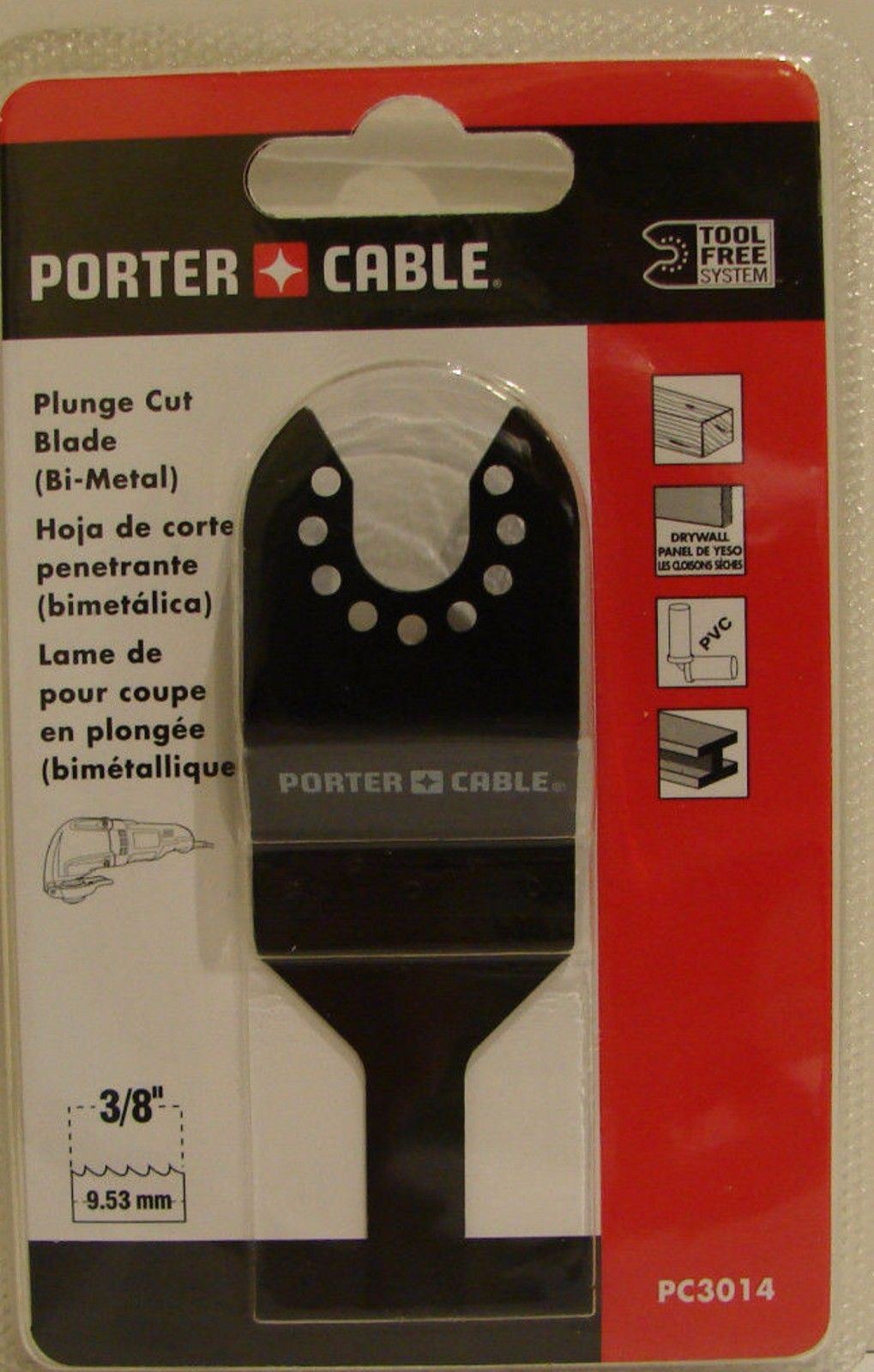Porter Cable PC3014 3/8" Bi-Metal Plunge Cut Blade