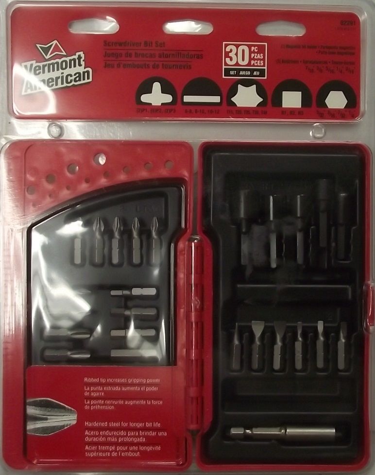 Vermont American 02291 30 Piece Screwdriver Bit Set