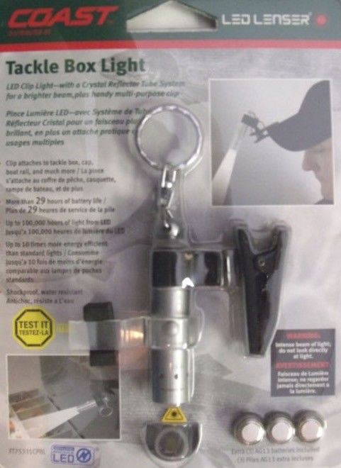 Coast LED Lenser 75331 Tackle Box Flash Light Genuine Nichia LED
