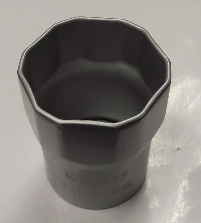 KD 3455 2-1/2" Round Hex Wheel Bearing Lock Nut Socket 1/2" Drive