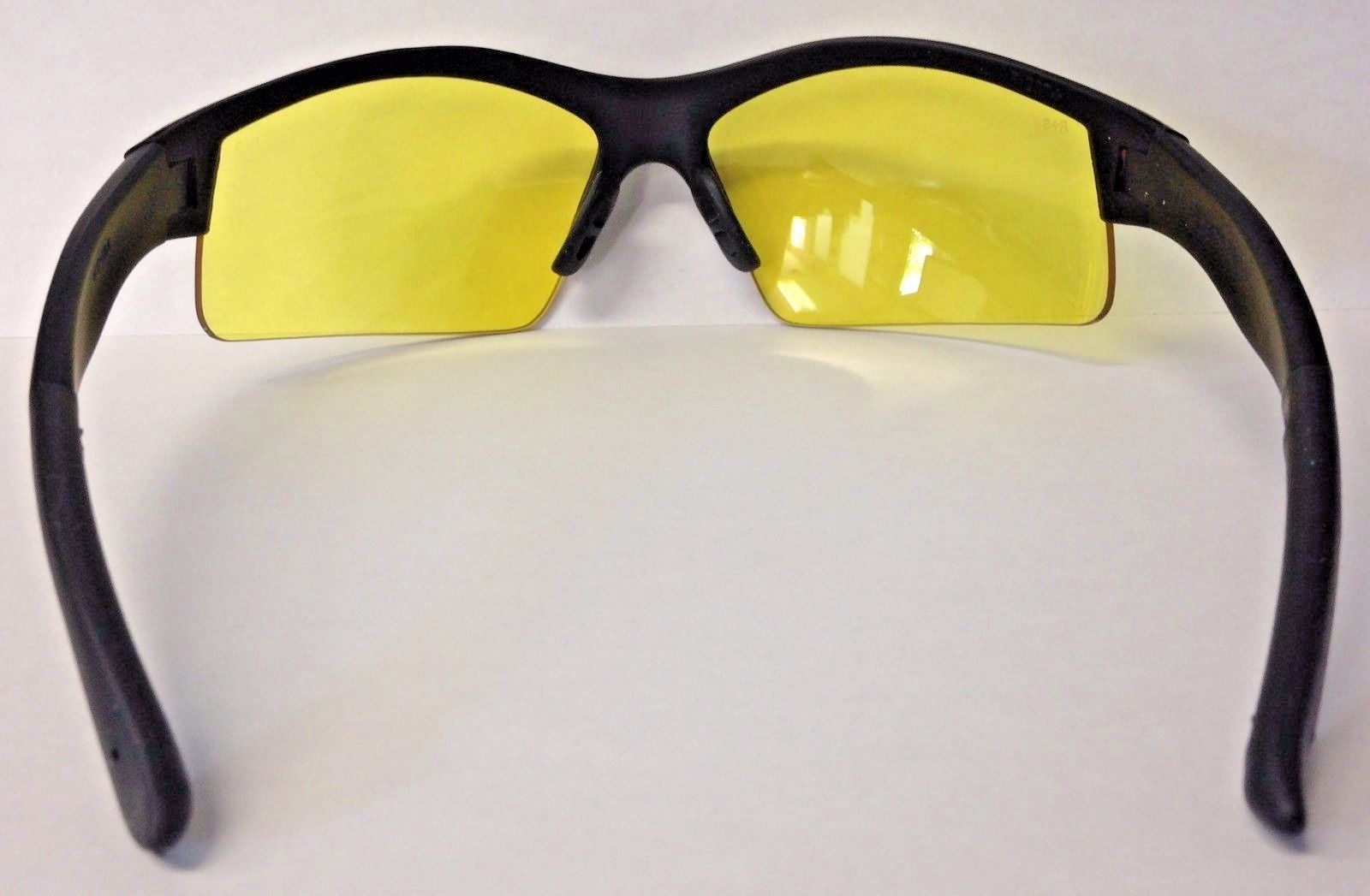 Smith & Wesson MP104-41-ID Half Frame Shooting Glasses With Amber AF Lens, Black
