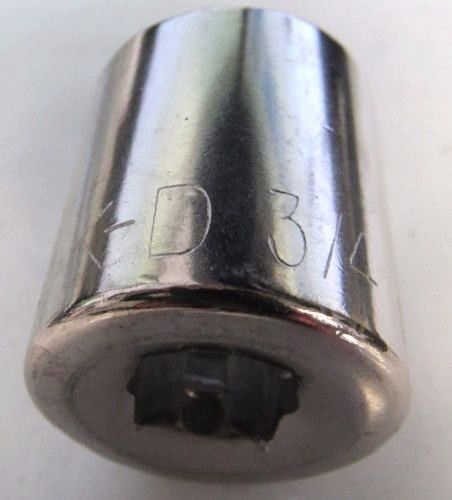 KD Tools 523124 3/4" 12 Point Socket 3/8" Drive USA 2 Pieces