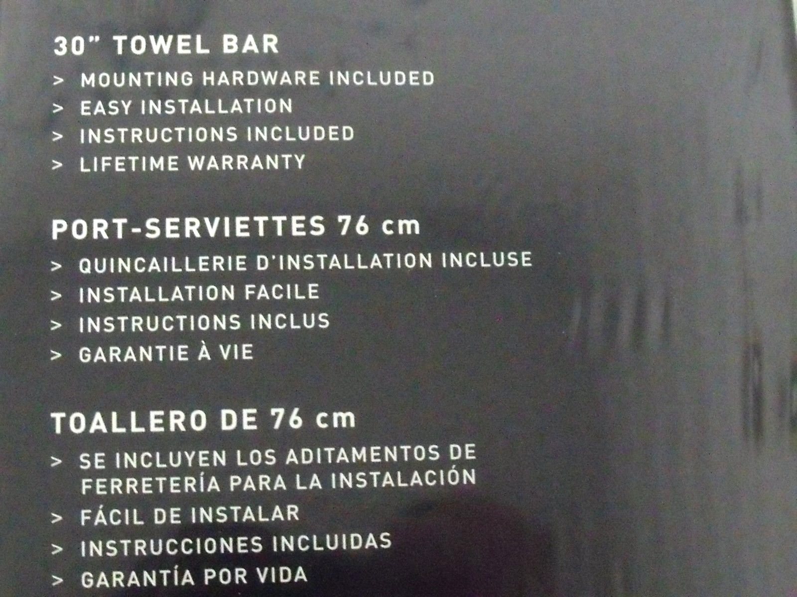 Taymor 02-D8430SN Infinity 30" Towel Bar (Satin Nickel)